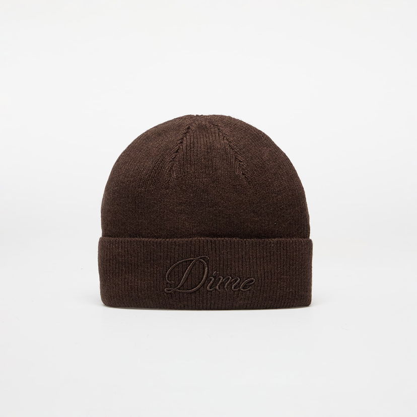 Шапка Dime DIME Cursive Wool Fold Beanie Коричневий | DIMEHO2428BRW