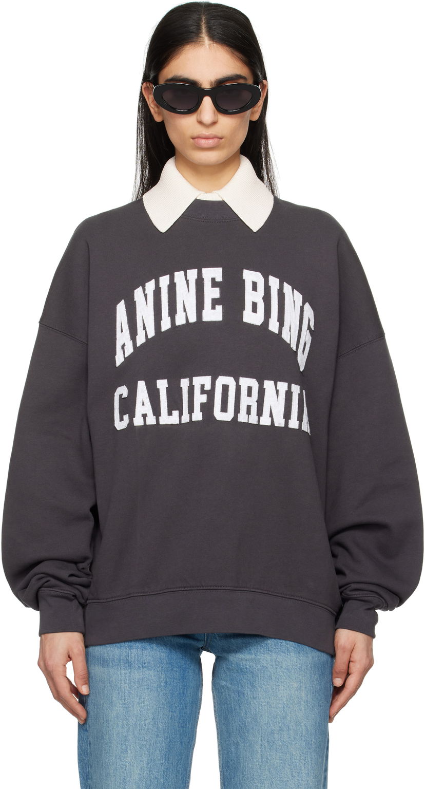 Світшоти Anine Bing Anine Bing Miles Sweatshirt Сірий | A-08-10025-009