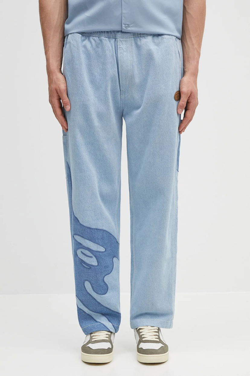 Джинси AAPE by A Bathing Ape AAPE Main Relaxed Fit Jeans Синій | AAPPTMB634XXN