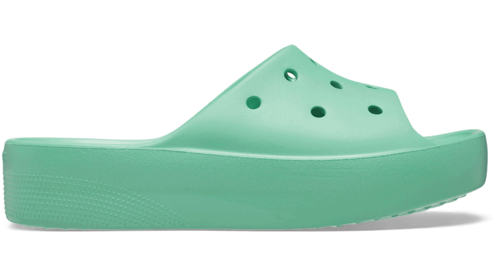 Кросівки та взуття Crocs Platform Slides Бірюзовий | 208180-3UG