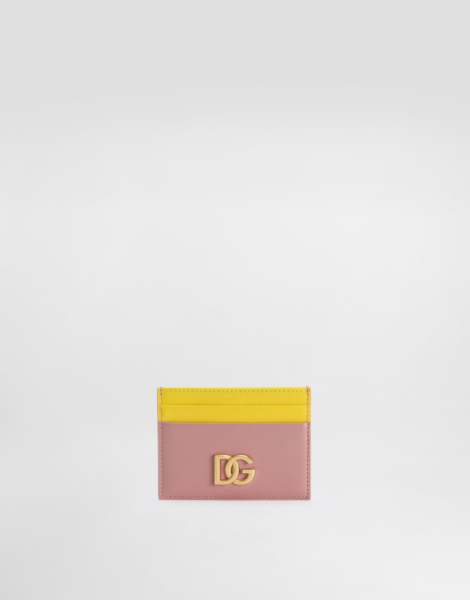 Гаманець Dolce & Gabbana Dolce & Gabbana Calfskin Card Holder With DG Logo Рожевий | BI0330A9M758B407, 0