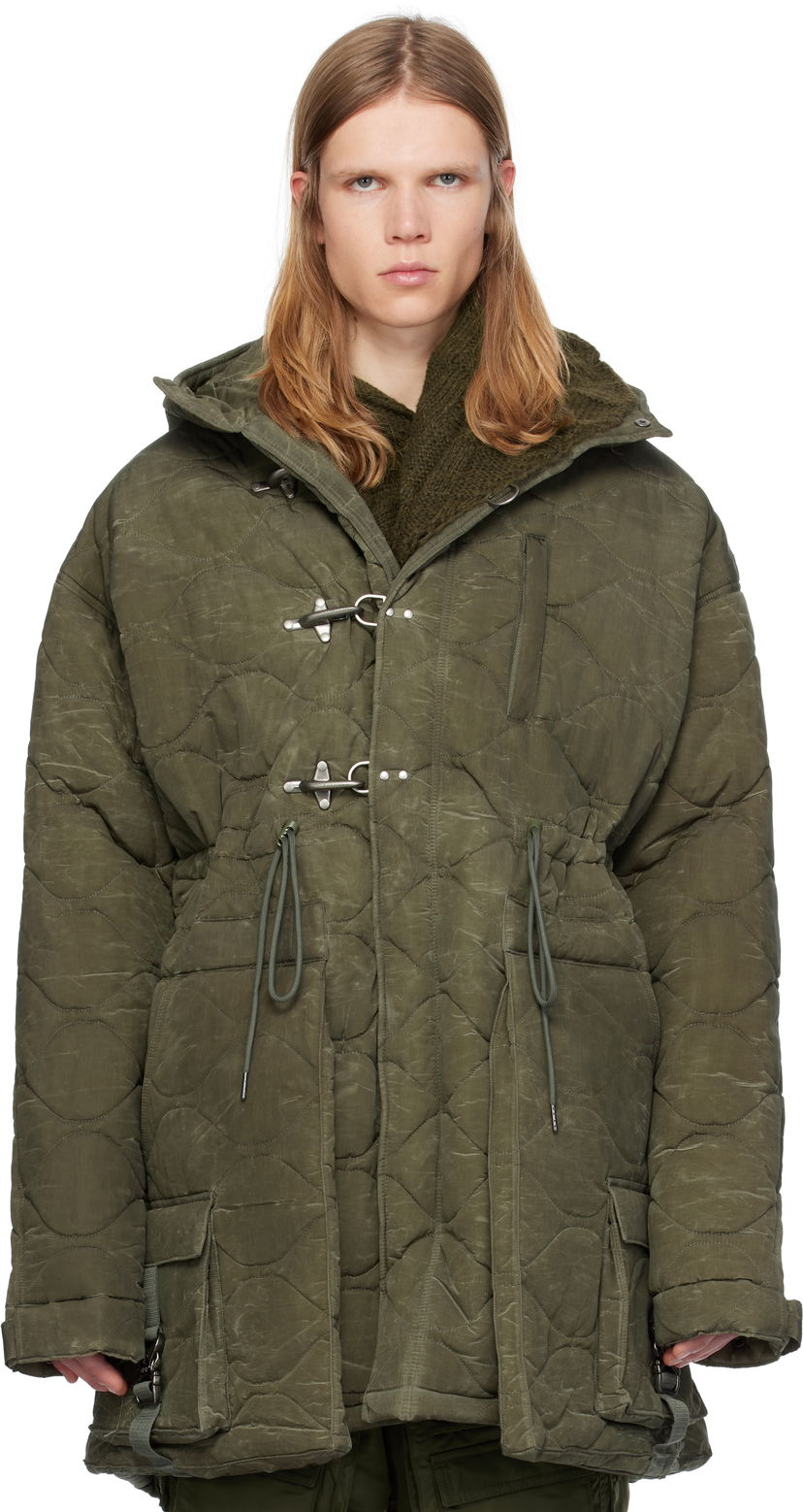 Парка Andersson Bell Lace-Up Fishtail Parka Зелений | awa638m