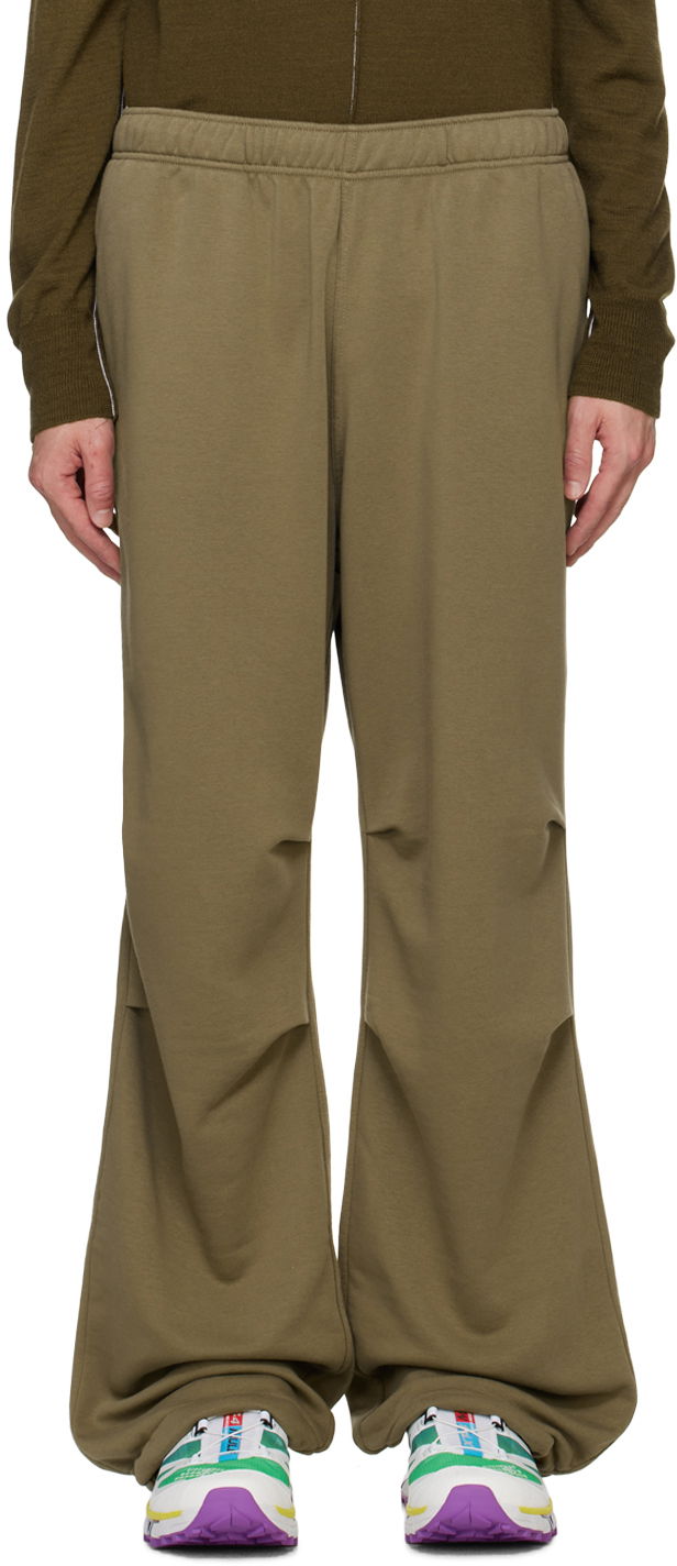 Спортивні штани Maison Margiela MM6 Green Tucked Sweatpants Коричневий | SH0KA0018 S25606