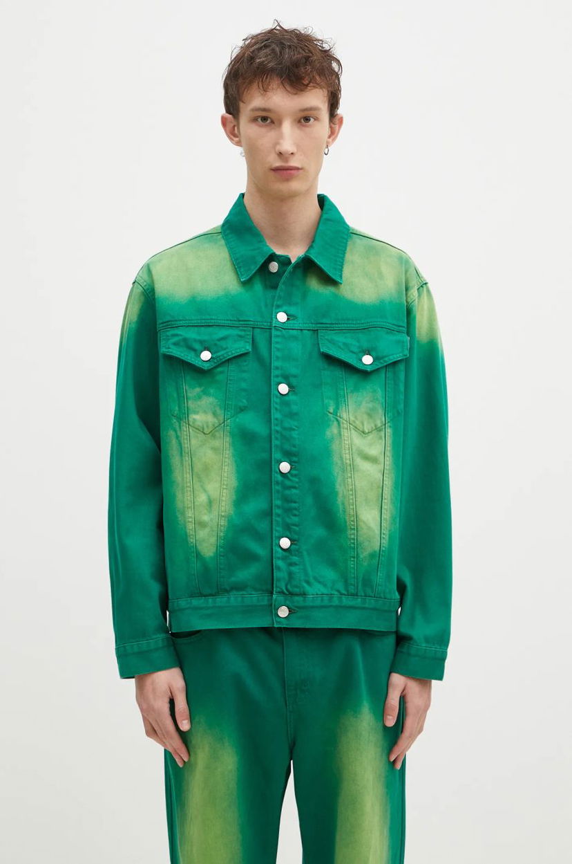 Куртка BILLIONAIRE BOYS CLUB Oversized Garment Dyed Denim Jacket Зелений | B24411