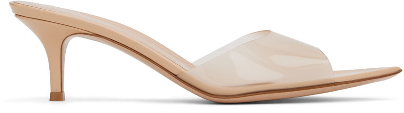 Кросівки та взуття Gianvito Rossi Elle 55 Stiletto Heel Open Toe Sandals бежевий | G15120-55RIC-GSV