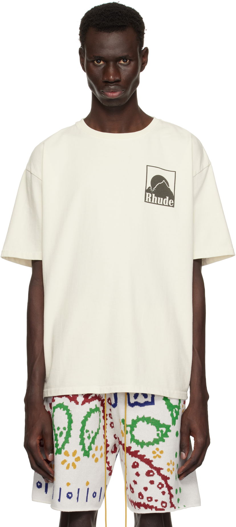Футболка Rhude Rhude Moonlight Badge T-Shirt білий | RHPS25TT03012