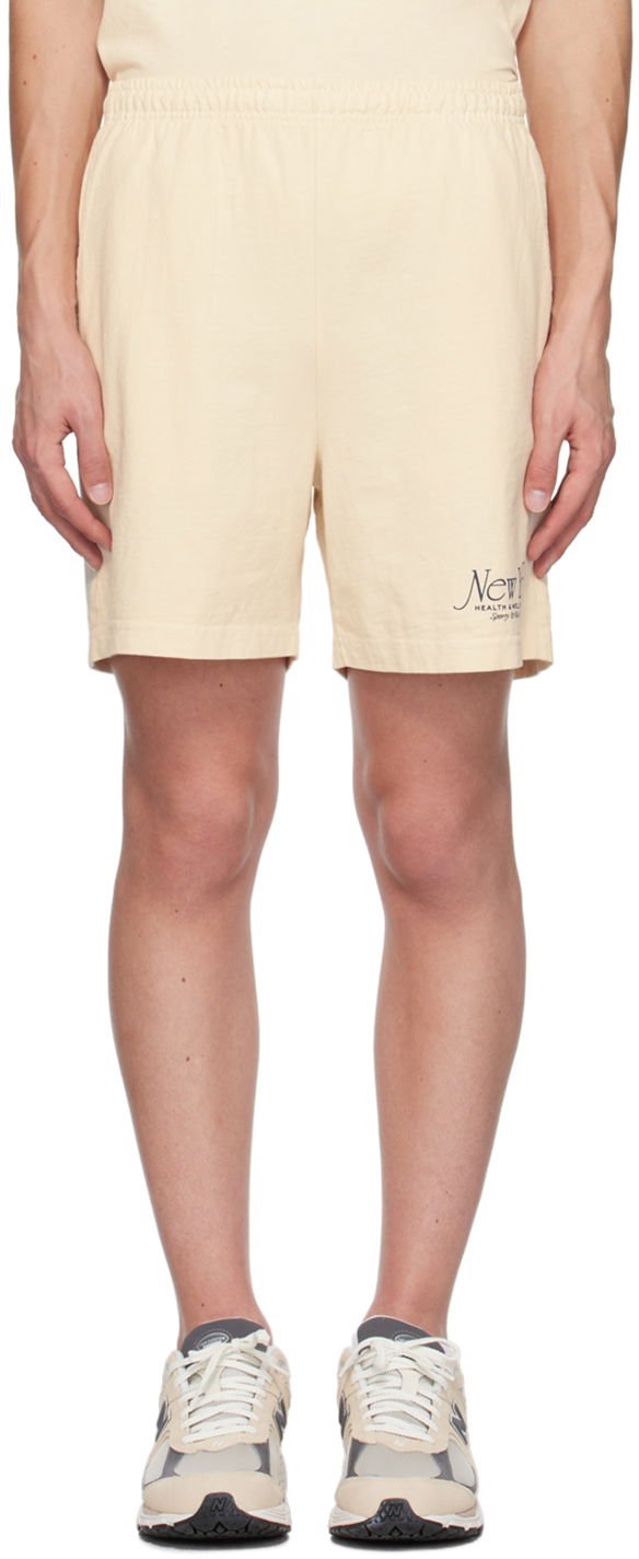 Шорти Sporty & Rich NY 94 Shorts бежевий | SH021S409NC