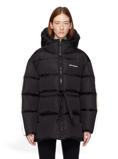 Пуховик Palm Angels Waist Belt Down Jacket чорний | PWED020F23FAB0011003