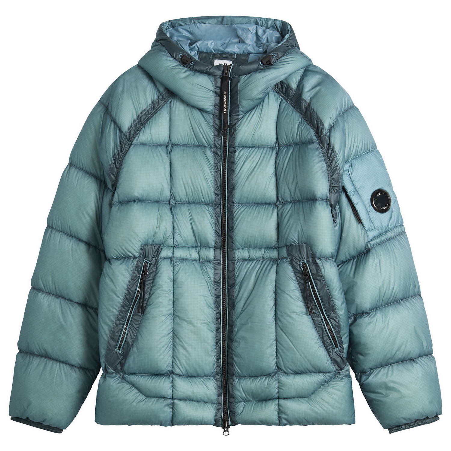 Пуховик C.P. Company DD-Shell Hooded Jacket Бірюзовий | 19CMOW702A-110416A-815, 1