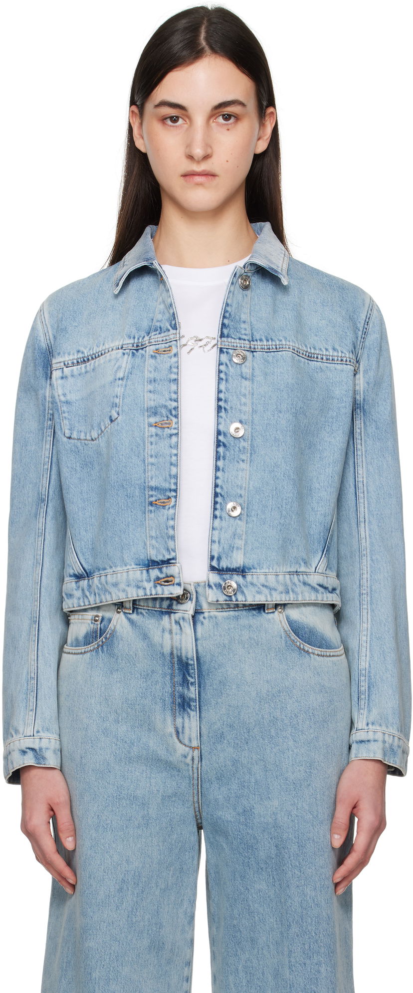 Куртка LANVIN Lanvin Short Denim Jacket Синій | RW-JA0301-D087-P25