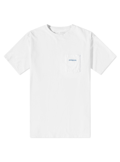 Футболка Patagonia Boardshort Logo Pocket Responsibili-Tee білий | 37655-WHI