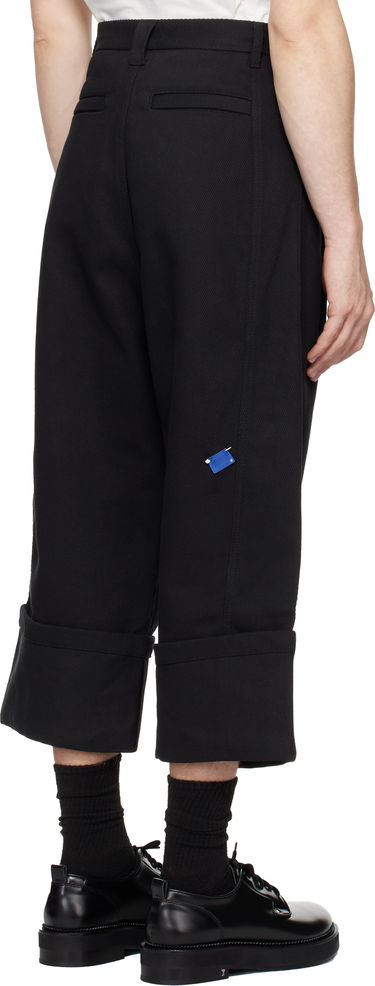 Штани ADER ERROR Trousers With Cuffed Hems чорний | BN01FWBT0102BK, 2