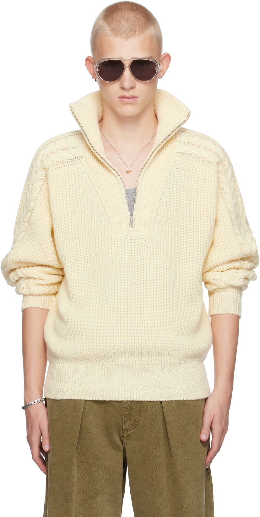 Cветр ISABEL MARANT Lenz Sweater білий | PU0610HA-B4L01H