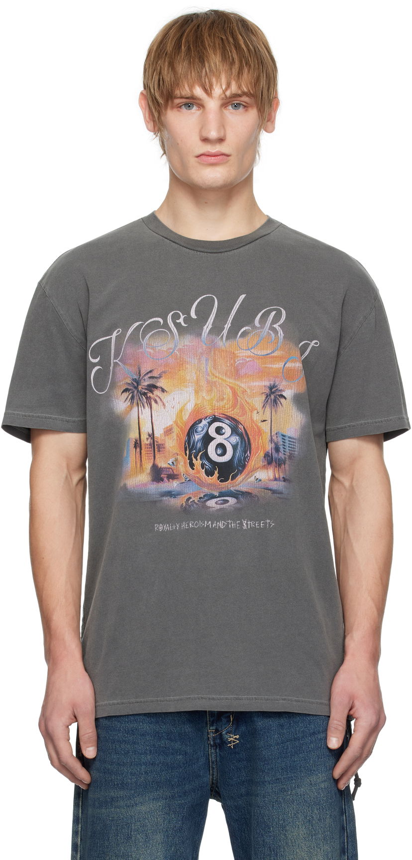 Футболка Ksubi World Order Graphic T-Shirt Сірий | MPS25TE045