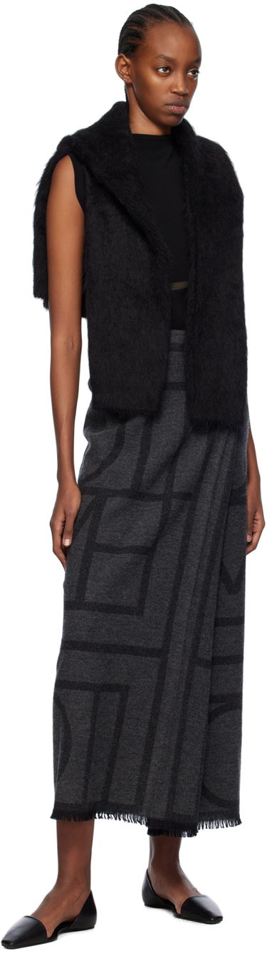 плаття TOTEME TOTEME High-Neck Mesh-Paneled Top чорний | 241-WRT1068-YA0028, 4
