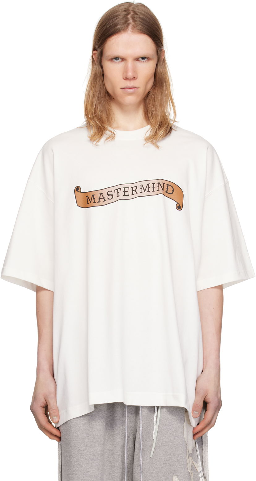 Футболка Mastermind WORLD Mastermind World Oversized Skull Tattoo T-Shirt білий | MW25S14-TS050-022