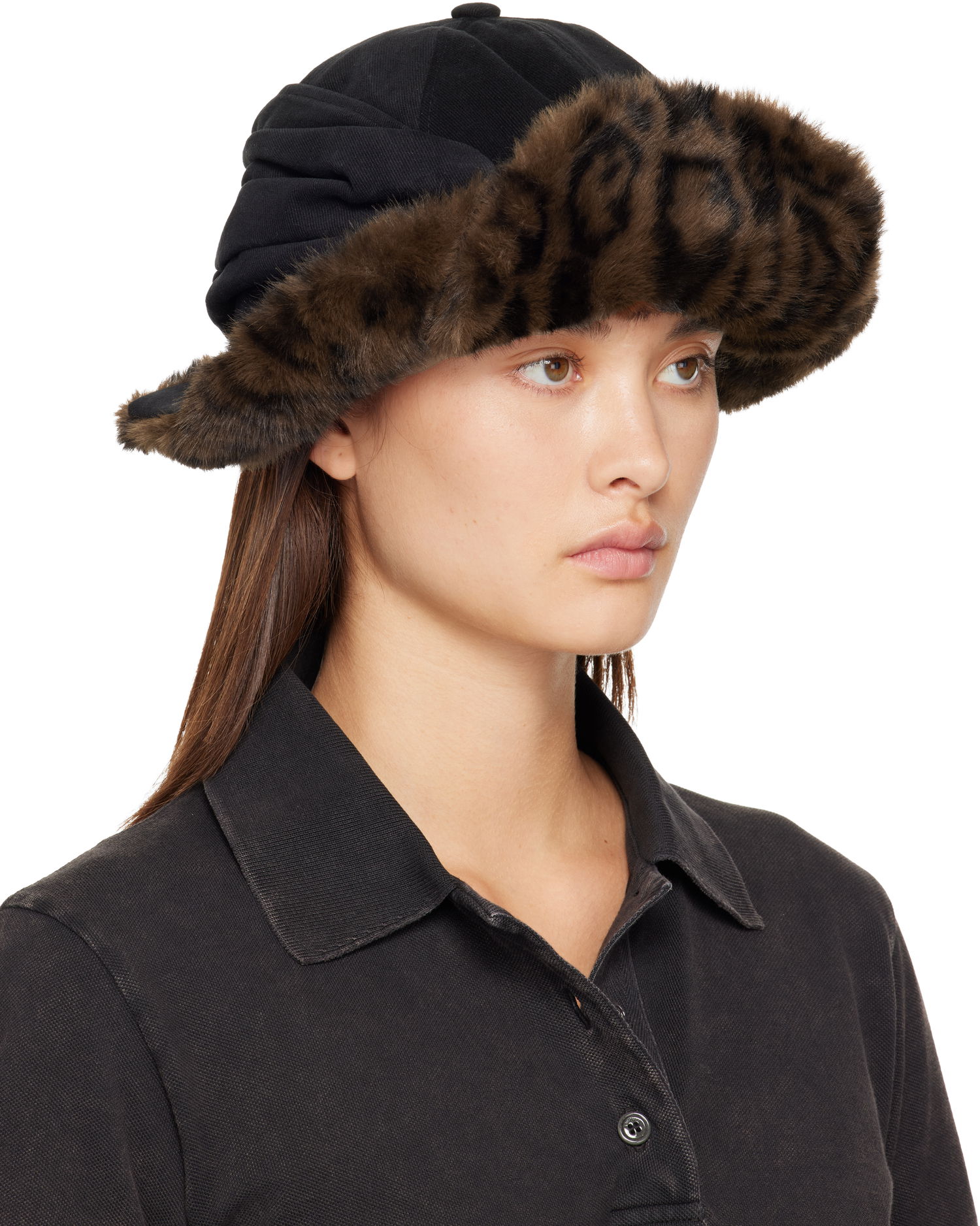Кепка Andersson Bell Andersson Bell Faux Fur Leopard Print Ear Flap Cap Різнокольоровий | aaa500u, 1