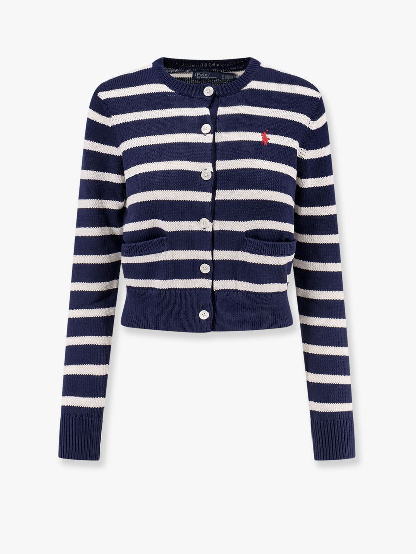 Cветр Polo by Ralph Lauren Striped Cotton Cardigan by Polo Ralph Lauren темно-синій | 211959297001