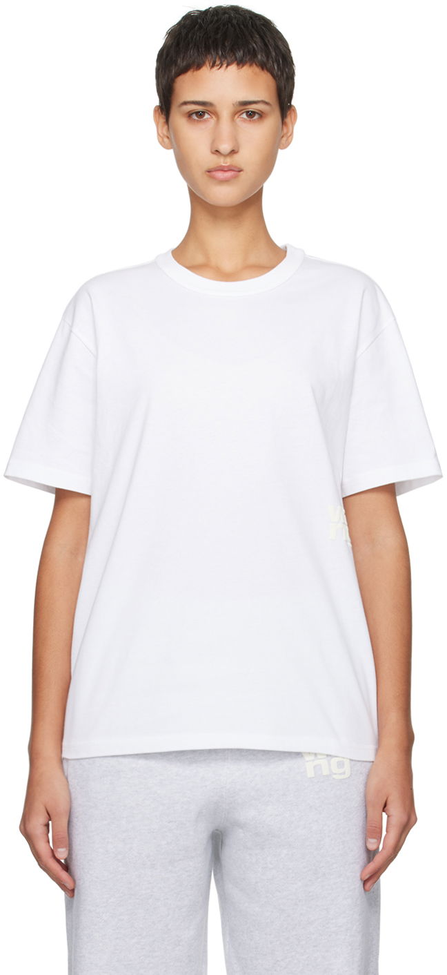 Футболка Alexander Wang Puff Logo T-Shirt білий | 4CC3221357