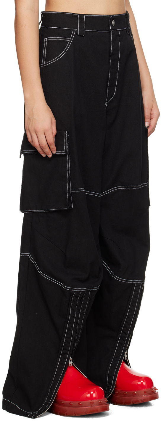 Штани карго We11done We11done Topstitching Cargo Pants чорний | WD-PT3-23-218-W-BK, 1