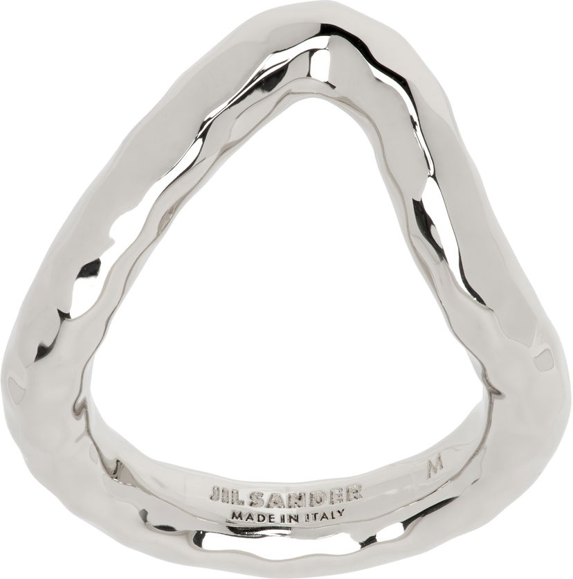 Кільце Jil Sander Jil Sander Hammered Ring Металік | J11UQ0073_P6959