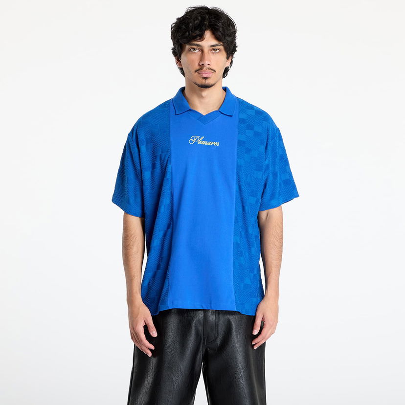 Сорочка поло Pleasures PLEASURES Planets Polo T-Shirt Синій | P25SU014 BLUE