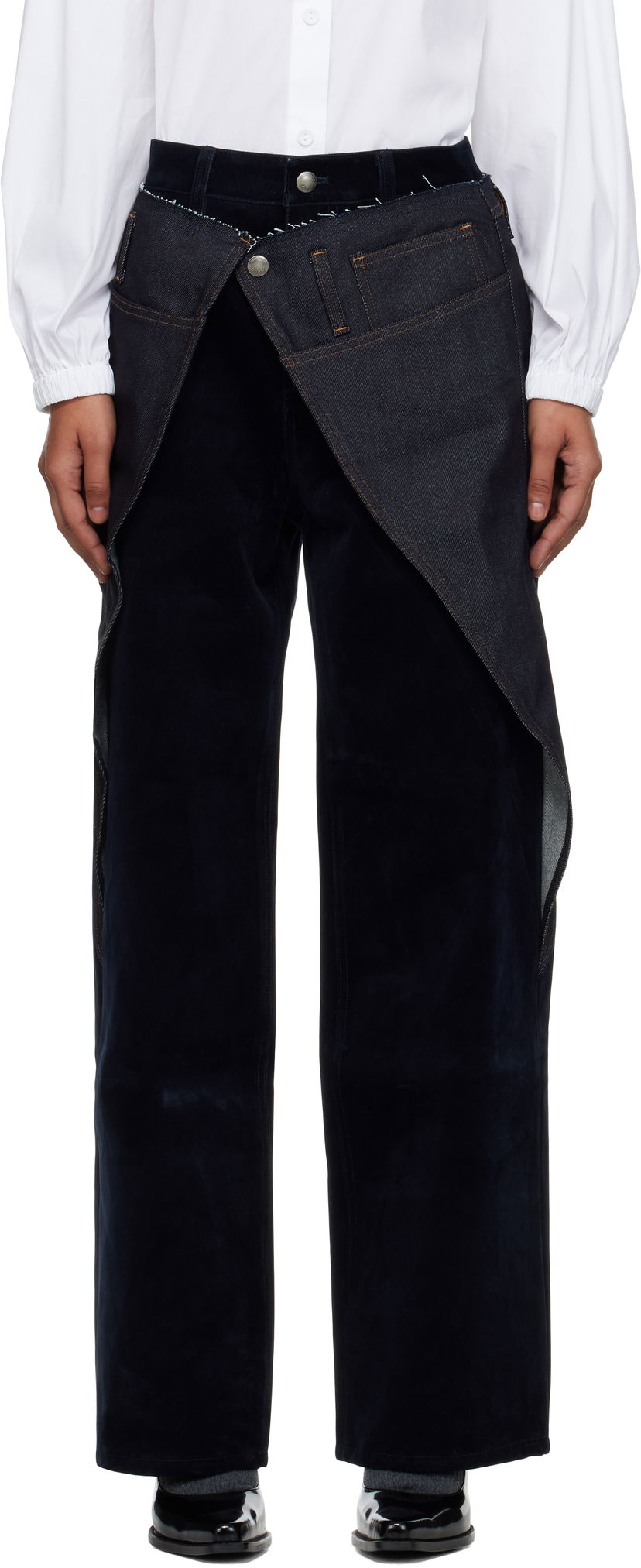 Джинси Andersson Bell Andersson Bell Zoe Wrap Jeans темно-синій | apa850w