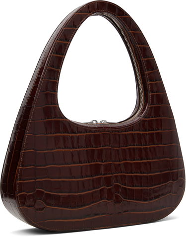 Сумочка Coperni Coperni Croco Embossed Large Swipe Baguette Bag Коричневий | COPBA85F6032, 2