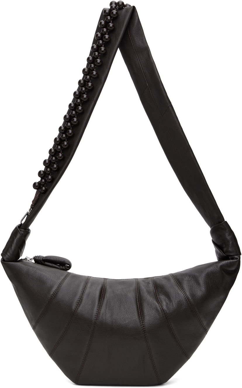 Сумка LEMAIRE Lemaire Pearls Medium Croissant Bag Коричневий | BG0158 LL0131