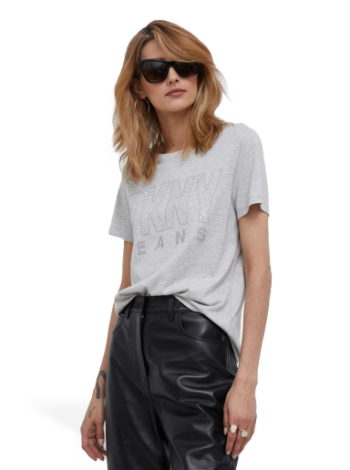 Футболка DKNY Printed Tee Сірий | E3DHUDNA