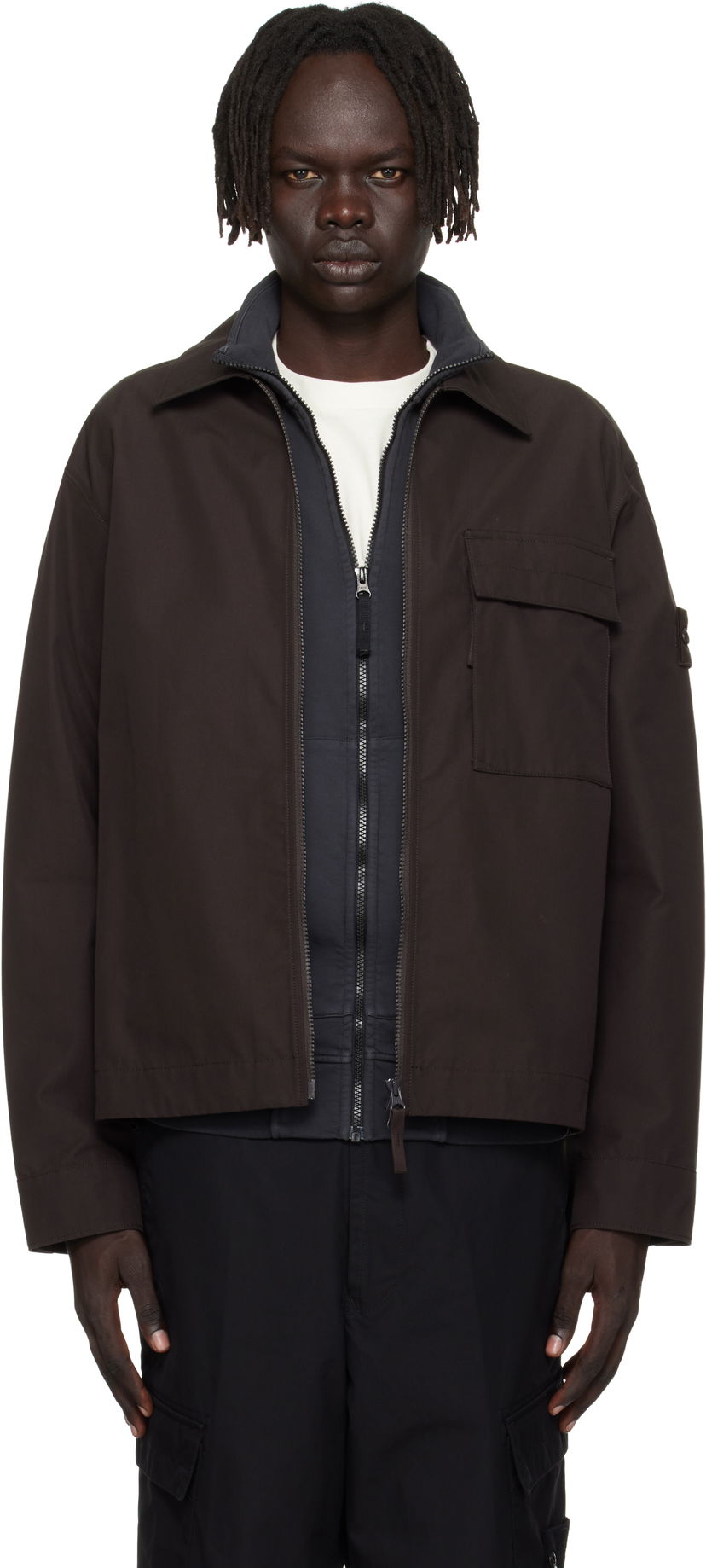 Куртка Stone Island Stone Island Weatherproof Canvas Overshirt Коричневий | K2S15 1200018 S00F1