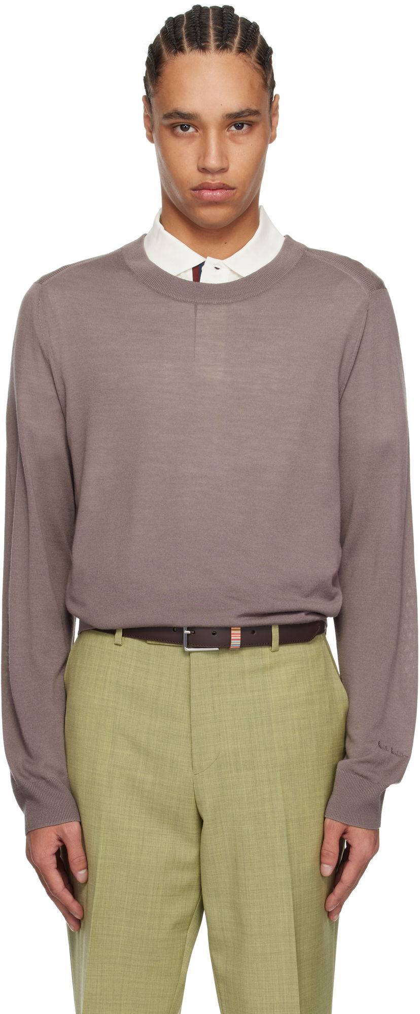 Cветр Paul Smith Paul Smith Merino Wool Sweater Коричневий | M1R-238Z-P02093-55