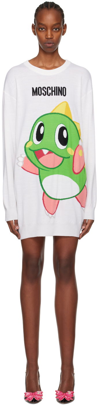 плаття Moschino Puzzle Bobble Minidress "Off-White" білий | 0480 1000 A1001