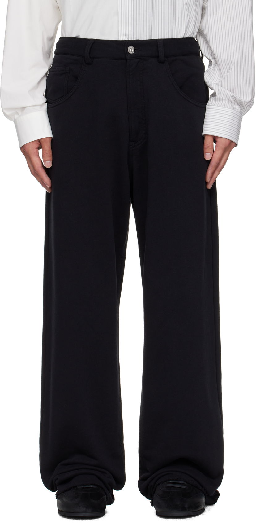 Штани Maison Margiela MM6 Maison Margiela Cotton Sweatpant Trousers чорний | SH0KA0056 M25014