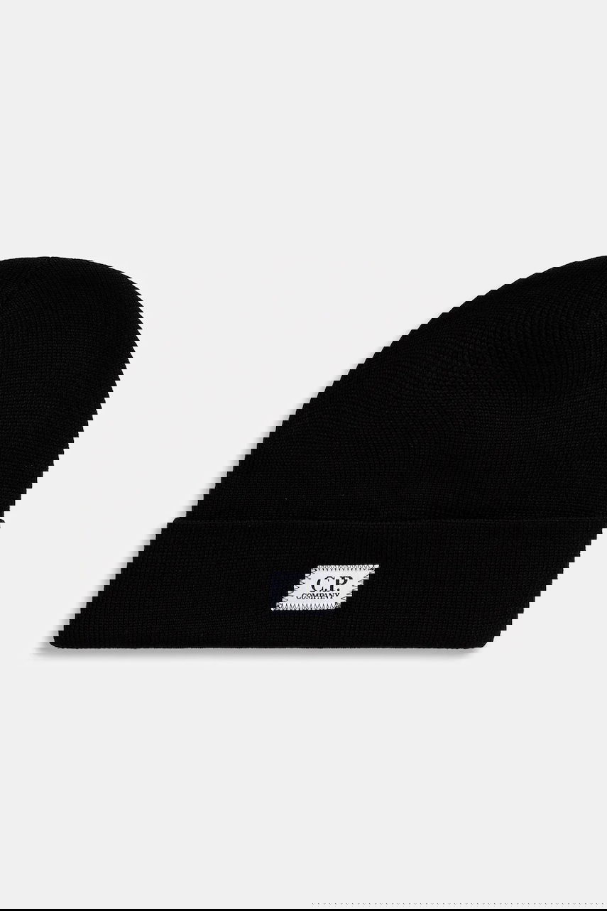 Шапка C.P. Company Wool Beanie чорний | 19CMAC305A005509A, 0