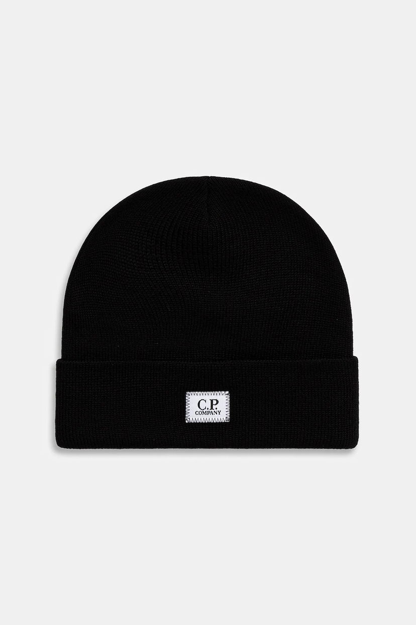 Шапка C.P. Company Wool Beanie чорний | 19CMAC305A005509A