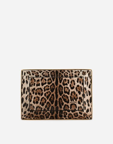 Домашній декор Dolce & Gabbana Leopard Print Porcelain Trinket Dish Різнокольоровий | TCC199TCAMUUL003, 2