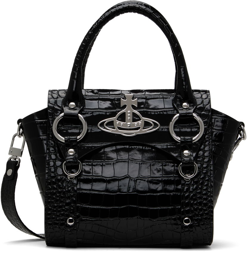 Сумочка Vivienne Westwood Vivienne Westwood Small Betty Crocodile-Embossed Bag чорний | 47030004W-L0099-