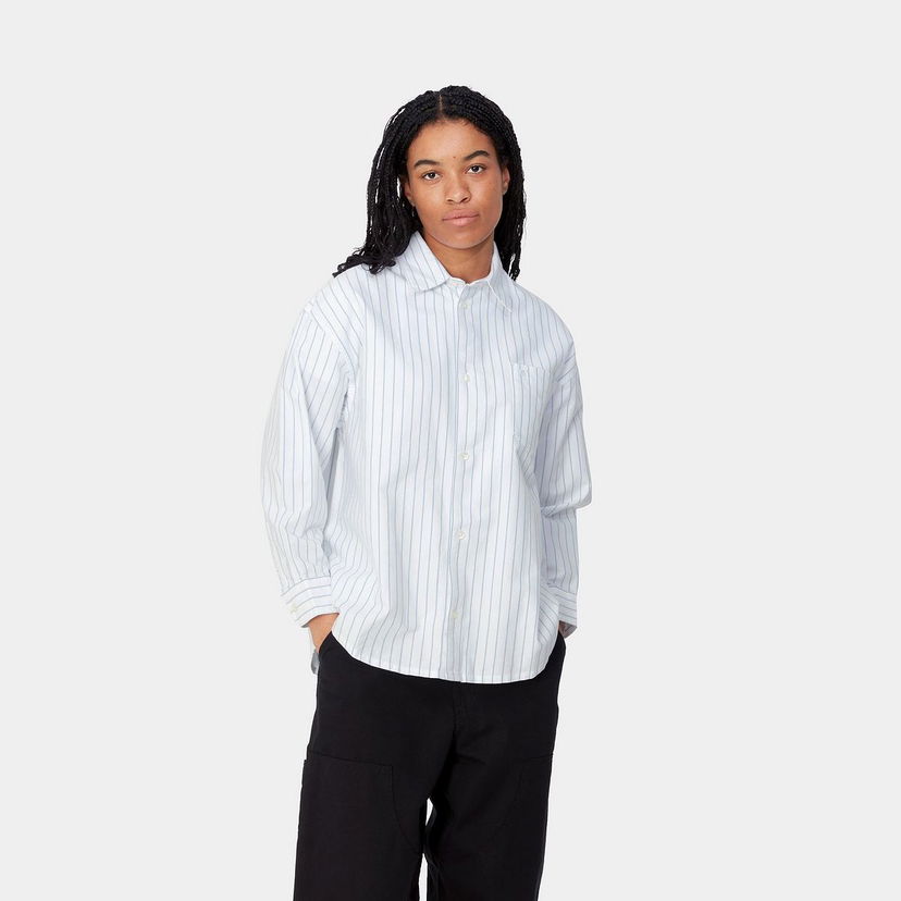Сорочка Carhartt WIP Striped Long Sleeve Shirt білий | I033839_8