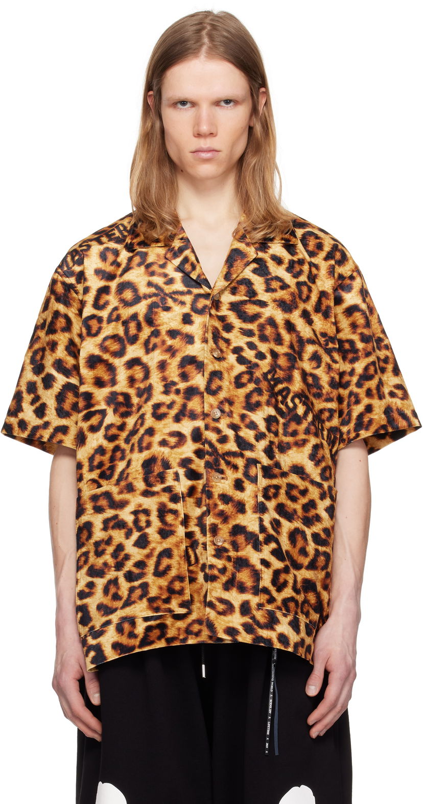 Сорочка Mastermind WORLD Mastermind World Leopard Short Sleeve Shirt Коричневий | MW25S14-SH015-600