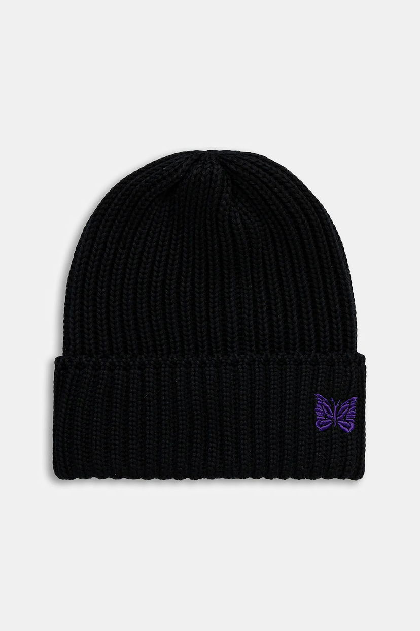 Шапка Needles Needles Watch Cap Ribbed Knit Beanie чорний | RW056