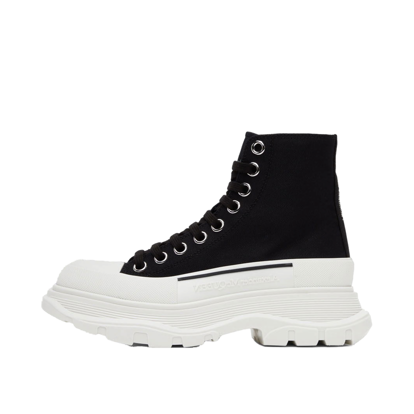 Кросівки та взуття Alexander McQueen Tread Slick High-Top Sneakers чорний | 697080W4MV2
