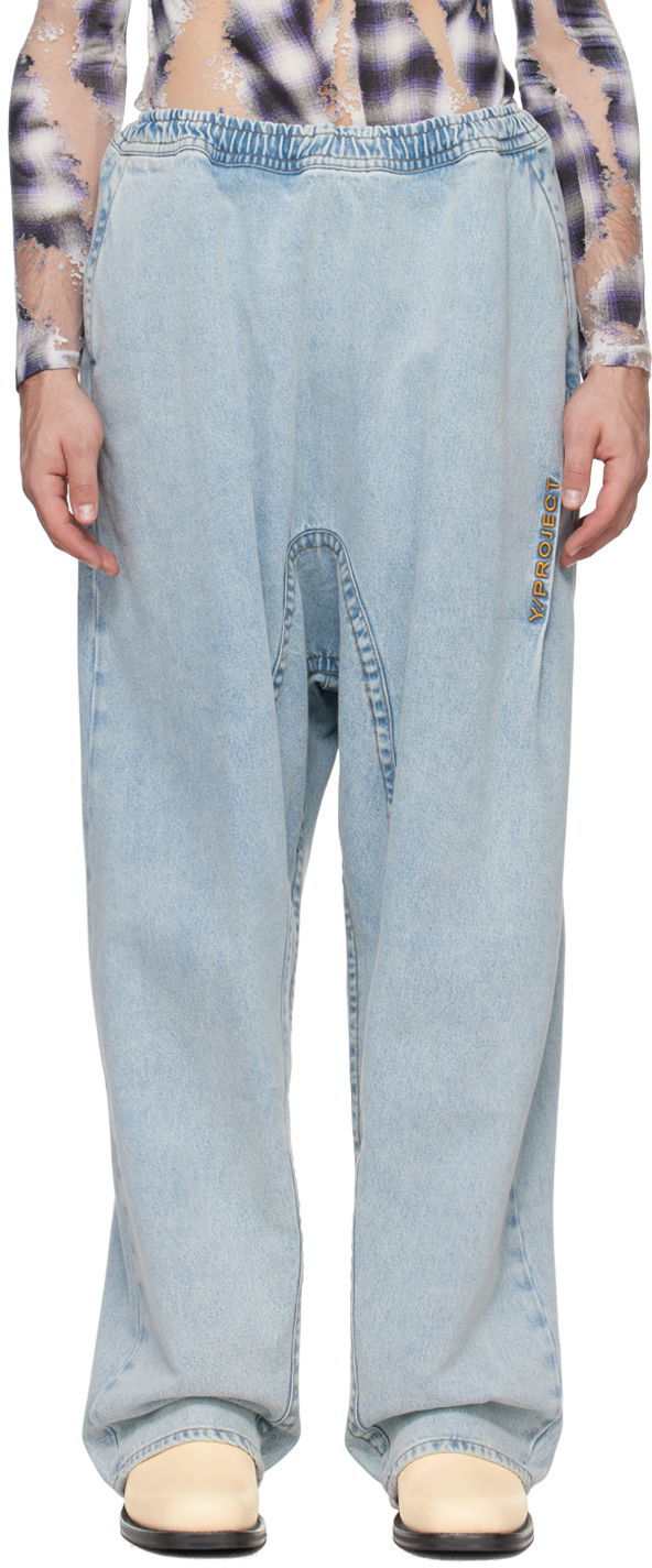 Джинси Y/PROJECT Blue Souffle Jeans Синій | 207PA012