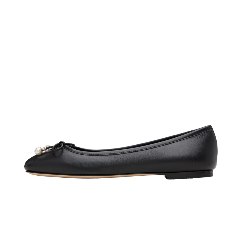 Кросівки та взуття Jimmy Choo Jimmy Choo Elme Pearl Ballerina Flats чорний | ELME FLAT