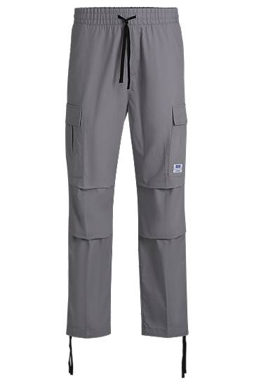 Штани карго BOSS Relaxed Fit Cargo Trousers Сірий | 50517923