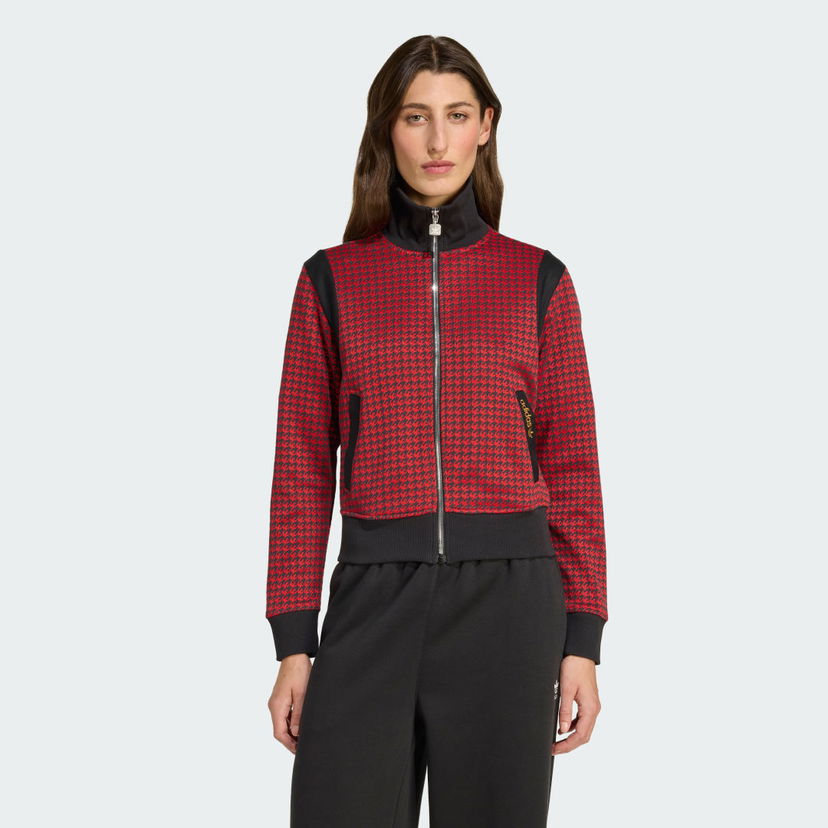 Куртка adidas Performance Houndstooth Print Track Top Червоний | JY3461