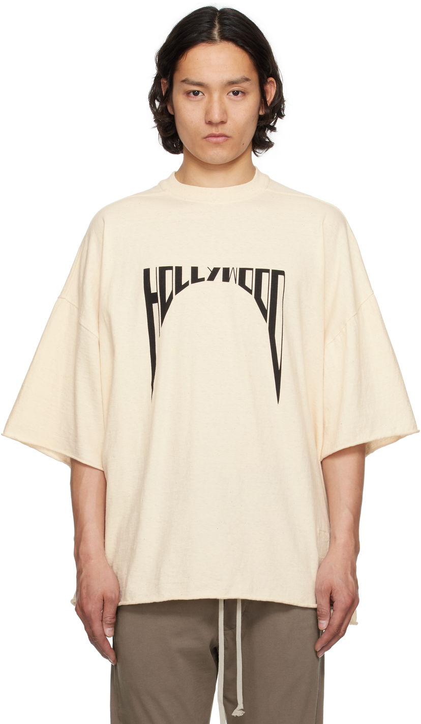 Футболка Rick Owens Rick Owens DRKSHDW Hollywood Tommy T-Shirt бежевий | DU01E3259 RNNEP2