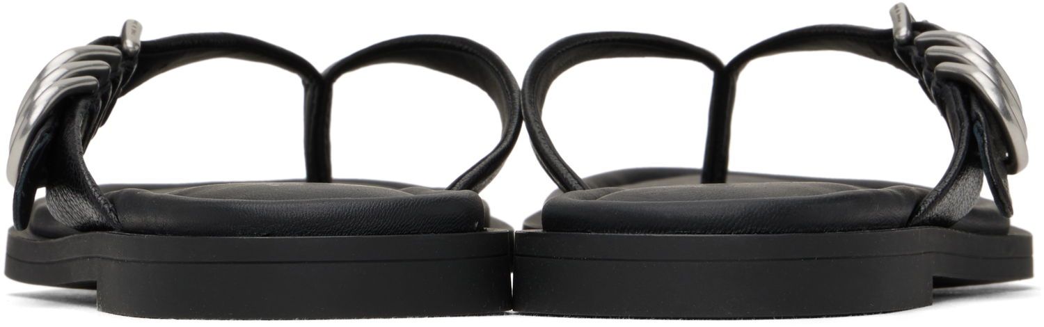 Догляд за взуттям rag & bone Rag & Bone Gia Leather Thong Sandals чорний | WFF25SF1003LE03, 1