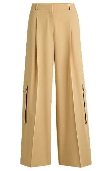 Штани BOSS Relaxed Fit Stretch Cargo Trousers бежевий | 50538656
