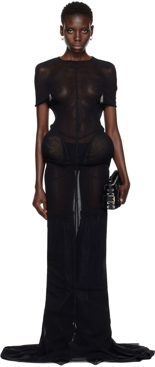 плаття Jean Paul Gaultier Jean Paul Gaultier Shayne Oliver Edition Maxi Dress чорний | 24/27-F-RO249-T001-00